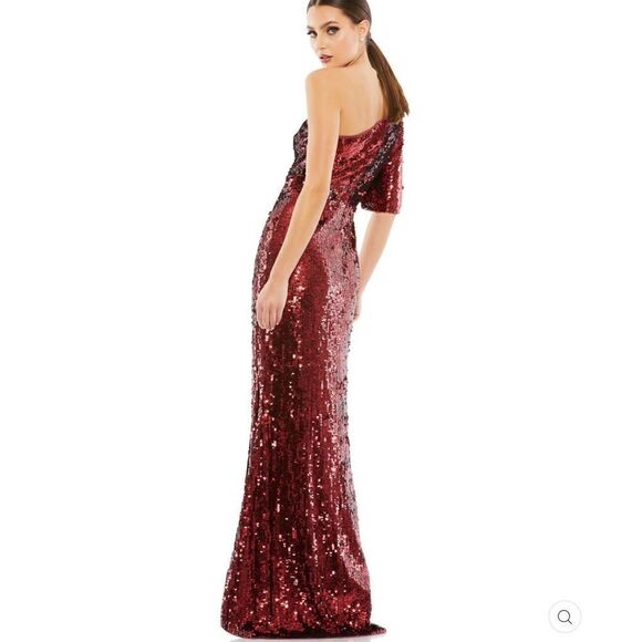 Mac Duggal Womens 93540 Sequin Gown Dress - Picture 4 of 14